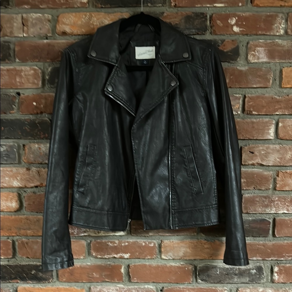 Faux Leather Motorcycle Jacket